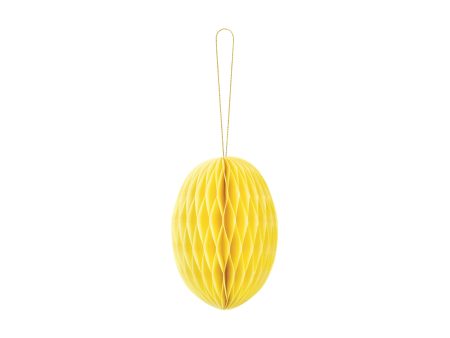 Yellow Egg Honeycomb Decoration 4.75in For Sale