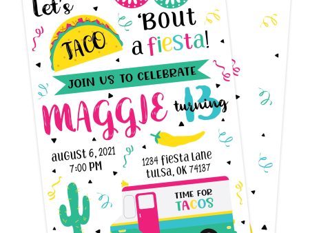 Taco Bout a Fiesta Birthday Invitation Online now