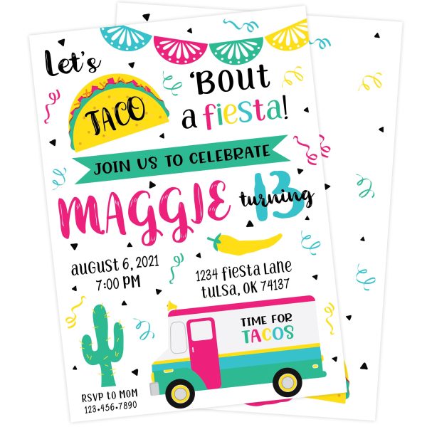 Taco Bout a Fiesta Birthday Invitation Online now