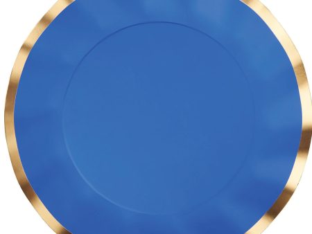 Blue Wavy Dinner Plates 8ct Online