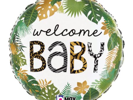 Jungle Welcome Baby Balloon 18in Sale