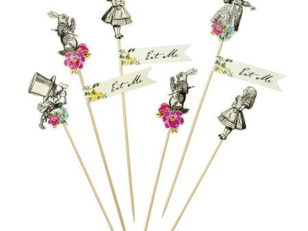 Alice in Wonderland Party Picks 12ct Fashion