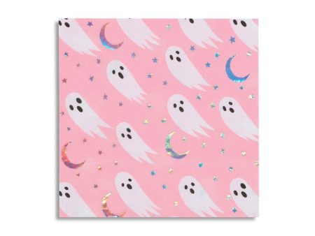 Pink Halloween Ghost Lunch Napkins 16ct For Cheap