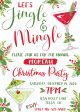 Jingle & Mingle Christmas Party Invitation Cheap