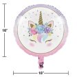 Round Unicorn Face Balloon 18  For Discount