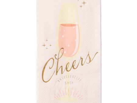 Cheers Bachelorette Bash Paper Guest Towels 18ct Online Sale