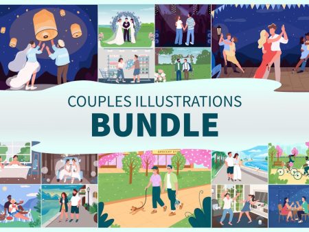 Couples illustrations bundle Sale