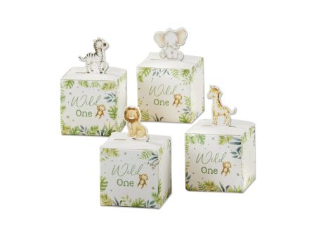 Safari Wild One Favor Boxes 24ct Online