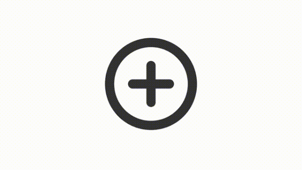 Animated circled plus linear ui icon Online Hot Sale