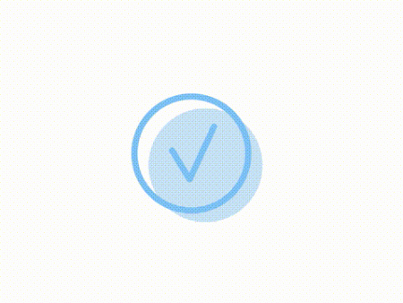 Animated check mark sign icon Hot on Sale