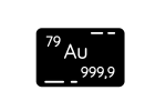 Precious metals and investment black glyph icons set Cheap