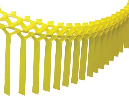 Yellow Tissue Paper Streamer Garland 12ft For Sale