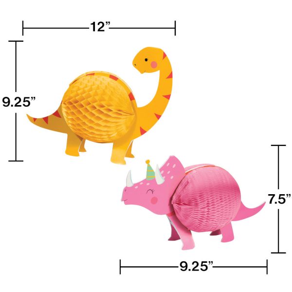 Girl Dinosaur Centerpieces 2ct Online now