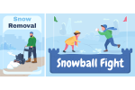 Snowball Fight Posters Hot on Sale