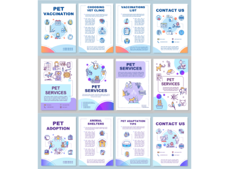 Pet Service Brochure Templates Bundle Supply