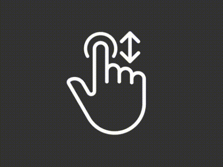 Animated scroll white linear icon Supply