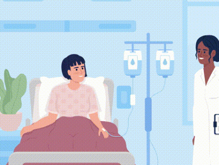 Animated visit patient illustration Hot on Sale