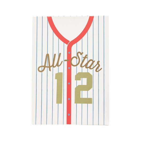 All-Star Baseball Jersey Treat Bags 8ct For Cheap