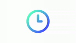 Animated timepiece gradient ui icon Cheap