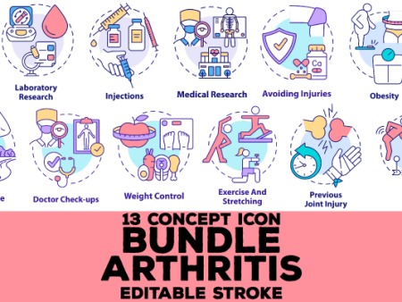 Arthritis Concept Icons Bundle Online now