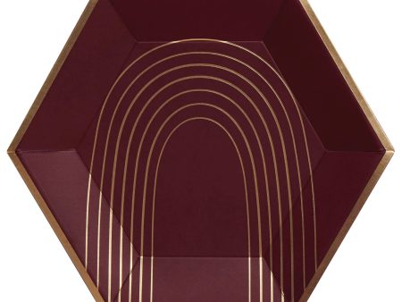 Bordeaux Berry Arch Lunch Plates 8ct Sale