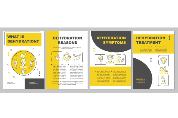 Dehydration Brochure Templates Bundle Sale