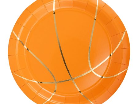 Basketball Lunch Plates 8ct Supply