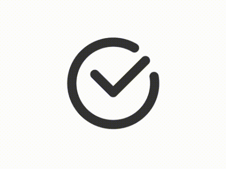 Animated completion linear ui icon For Sale