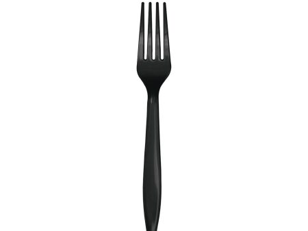 Black Plastic Forks 24ct on Sale