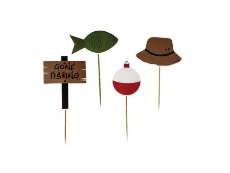 Gone Fishing Cupcake Toppers 8ct Cheap