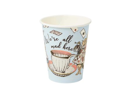 Alice in Wonderland Paper Cups 8ct For Sale