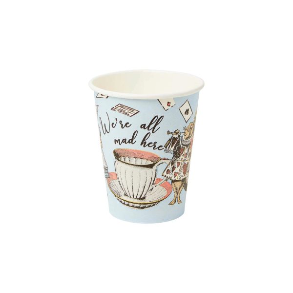 Alice in Wonderland Paper Cups 8ct For Sale