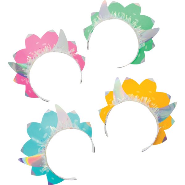 Girl Dinosaur Party Tiaras 8ct Supply