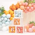 White Pop-Up Baby Block Decorations For Discount