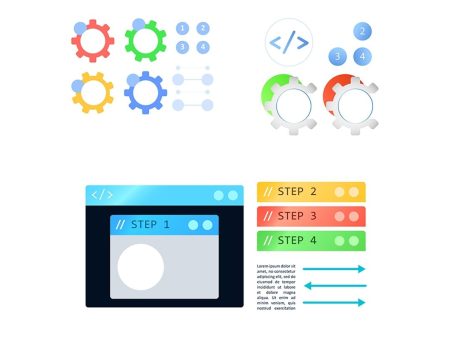 Vector symbols infographic element set For Discount