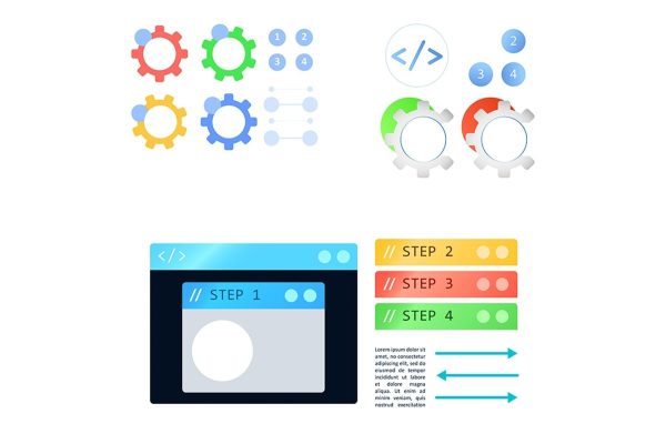 Vector symbols infographic element set For Discount