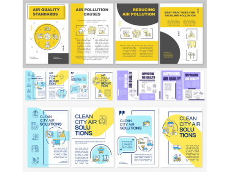 Air pollution reduction brochure templates on Sale