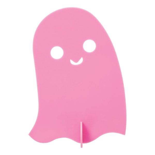 Pink Acrylic Ghost Decorations 3ct Cheap