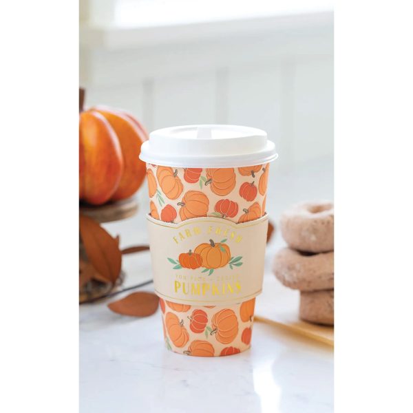 Farm Fresh Pumpkins Coffee Cups 8ct Online Hot Sale