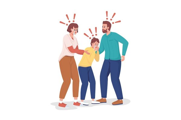 Worried people flat color vector characters set Online