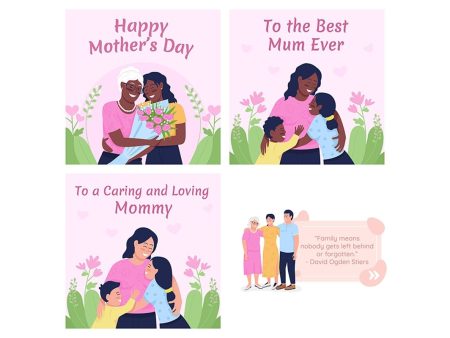 Mother appreciation day post mockup set Online