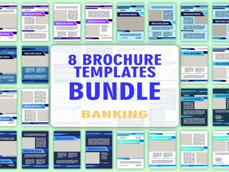 Banking options brochure design bundle Sale