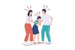 Worried people flat color vector characters set Online