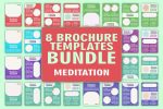 Meditation brochure template bundle Online Hot Sale