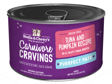 Stella & Chewy s Carnivore Cravings Purrfect Pate Tuna & Pumpkin Pate Recipe in Broth Wet Cat Food Online Hot Sale