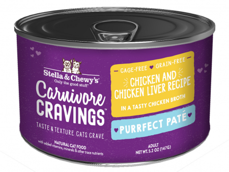 Stella & Chewy s Carnivore Cravings Purrfect Pate Chicken & Chicken Liver Pate Recipe in Broth Wet Cat Food For Cheap