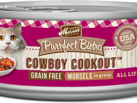 Merrick Purrfect Bistro Cowboy Cookout Grain Free Canned Cat Food Online Hot Sale